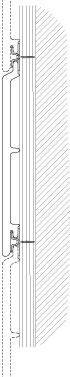 Profil des bardages en bois composite Vanoise