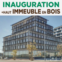 Inauguration du plus haut immeuble à ossature bois de France