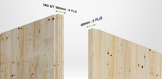 PIVETEAU BOIS - Panneau bois du nord Jeremy largeur 180cm hauteur