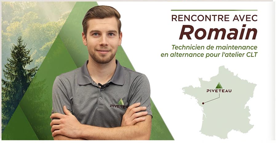 Témoignage de Romain technicien de maintenance système chez Piveteaubois