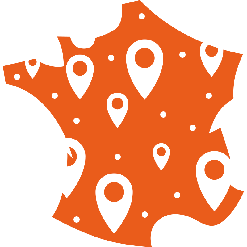 Carte des distributeurs de PELLETS HP+ premium fabriquant PIVETEAUBOIS