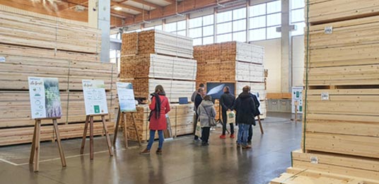 visite portes Ouvertes scierie site Piveteau à Ste Florence 85140 Vendée
