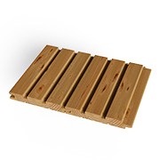 bardage façade bois Mélodik double rainure du fabricant Piveteaubois