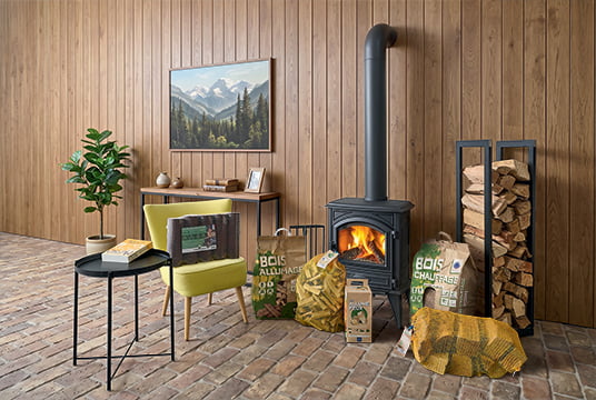 gamme complète de bois de chauffage fabricant français Piveteaubois